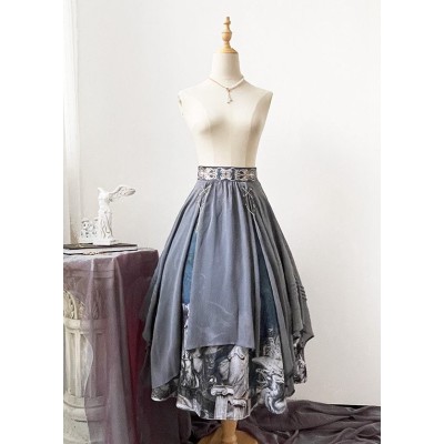 Jun Ling Time Trace Skirt(Reservation/Full Payment Without Shipping)